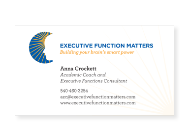 Executive Function Matters - Business Card Front